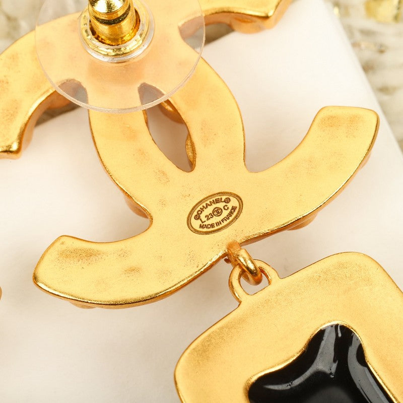 Chanel Long Pearl Pendant Earrings - 18K Yellow Gold