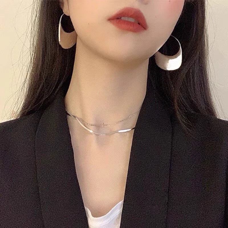 Celine Triomphe Bag Pendant Earrings - 18K White Gold