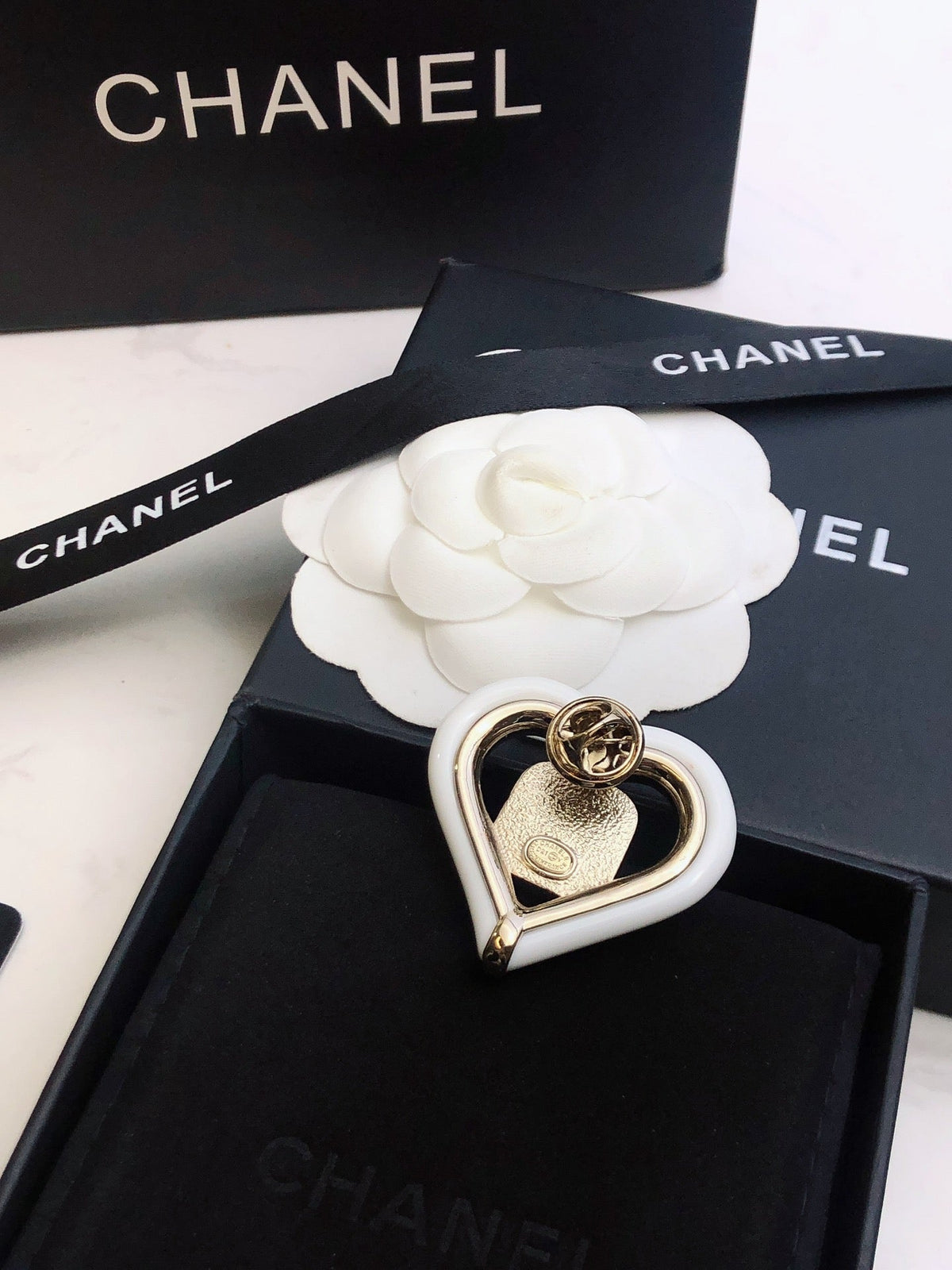 Chanel Heart Brooch