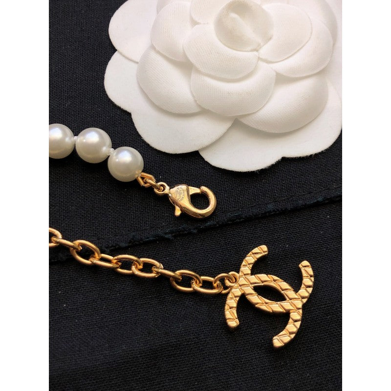 Chanel Pearl Bag Pendant Necklace