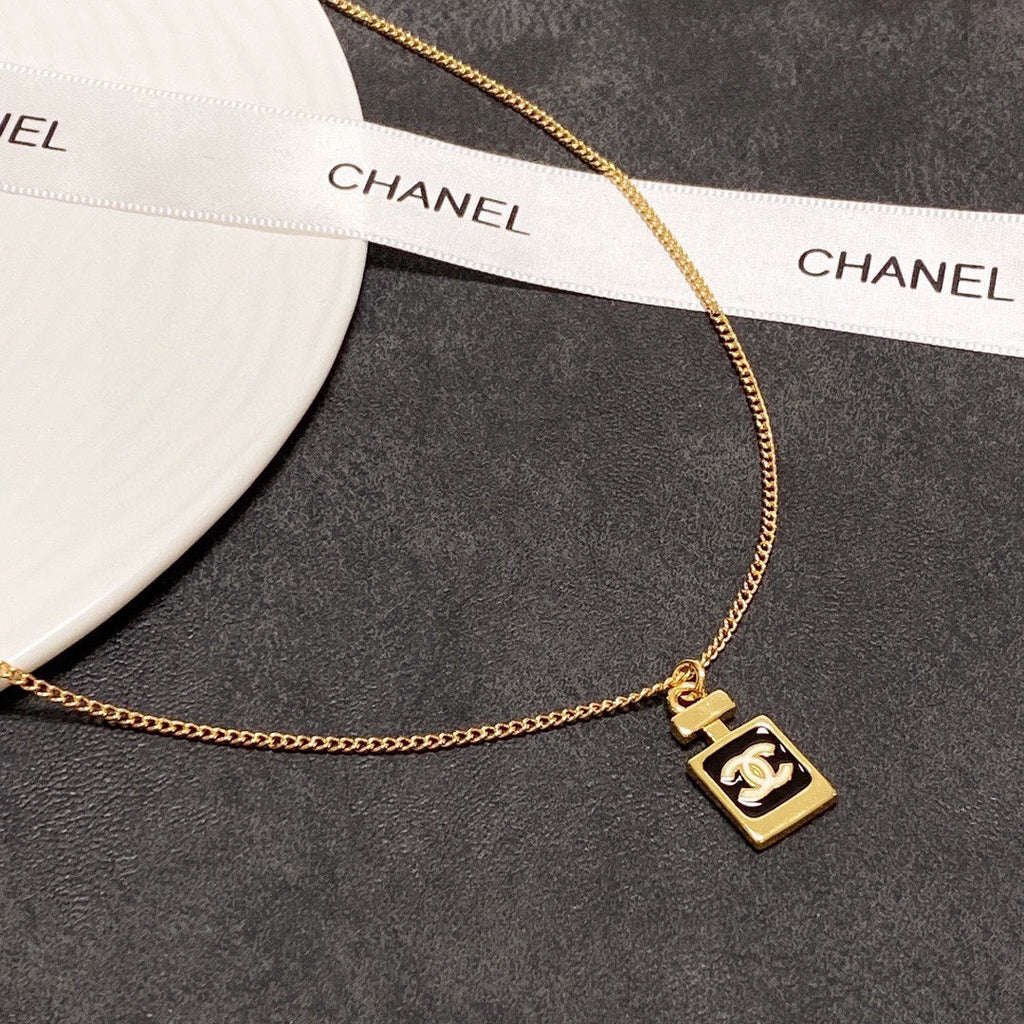 Chanel Perfume Bottle Necklace