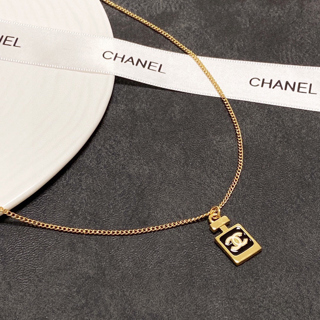 Chanel Perfume Bottle Necklace