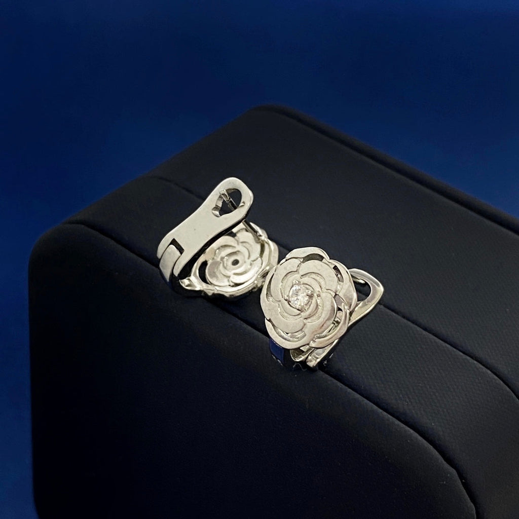 Chanel Camellia Earrings - 18K Gold