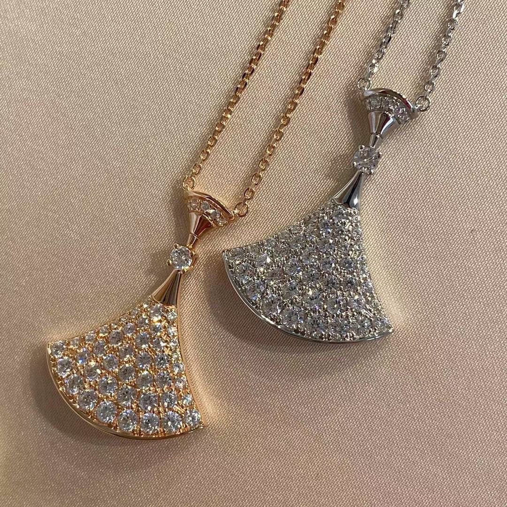 Bvlgari Dream Pave Diamond Necklace - 18K Gold