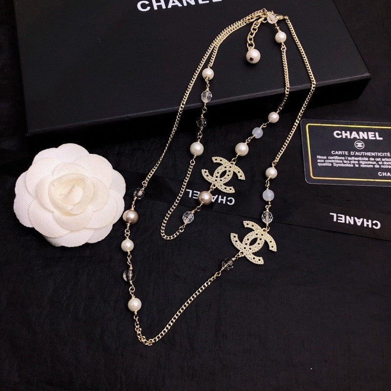 Chanel Long Pearl Necklace