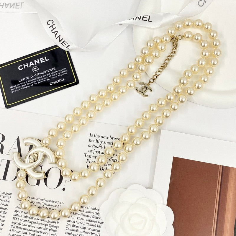 Chanel Pearl Chain Necklace