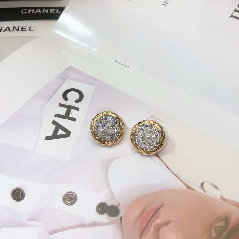 Chanel No.13 Diamond Earrings - 18K Yellow Gold