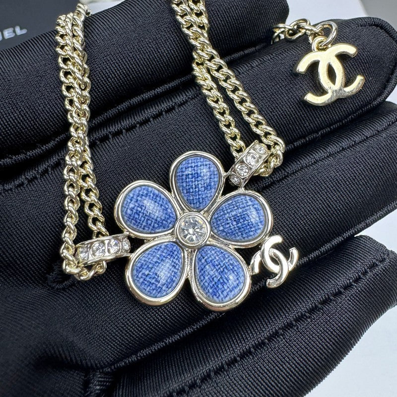Chanel 26C Blue Flower Diamond Bracelet