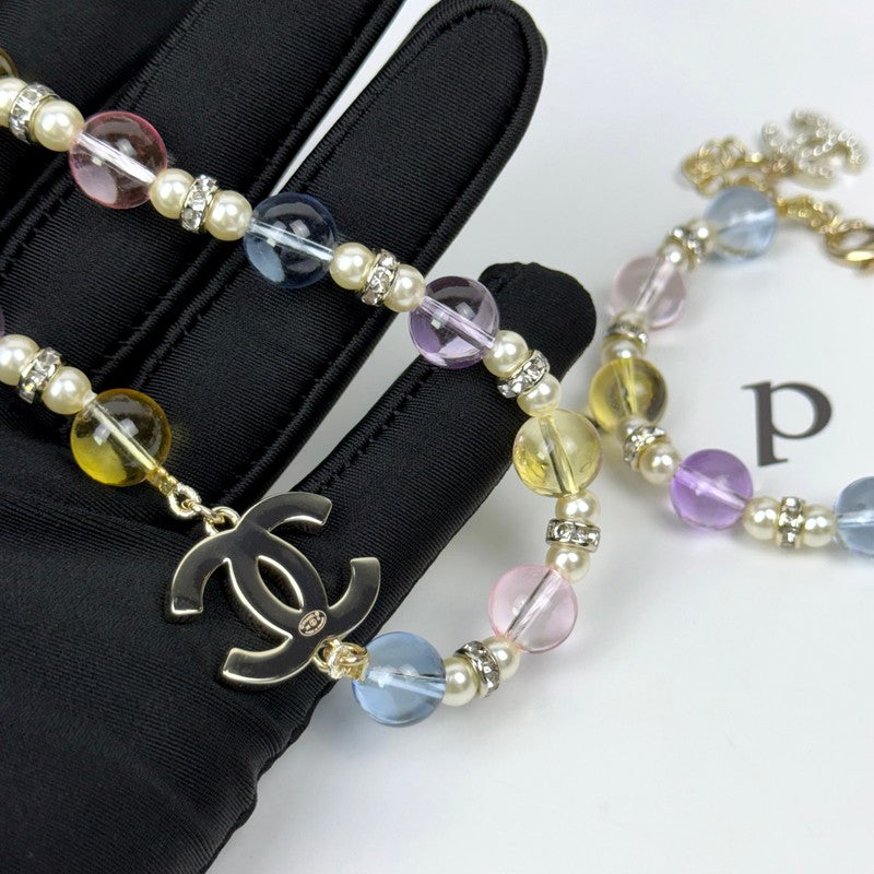 Chanel 26C Color Crystal Necklace