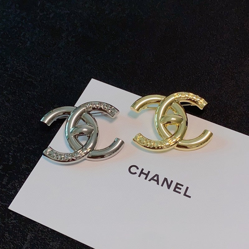 Chanel Paris Gold Brooch