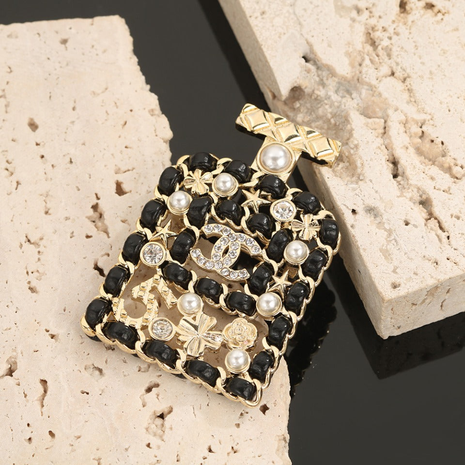 Chanel Bottle Strass Brooch
