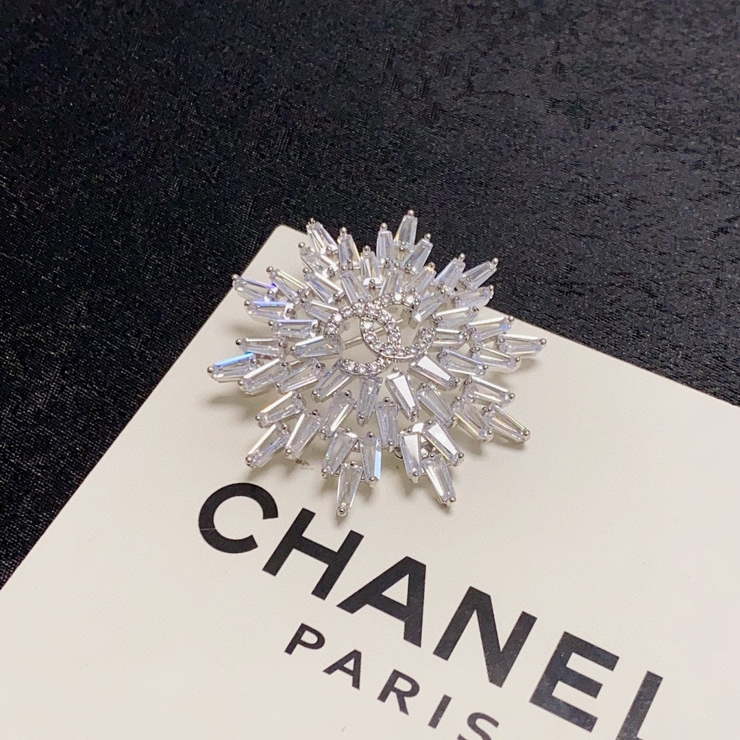 Chanel Snow Flower Brooch