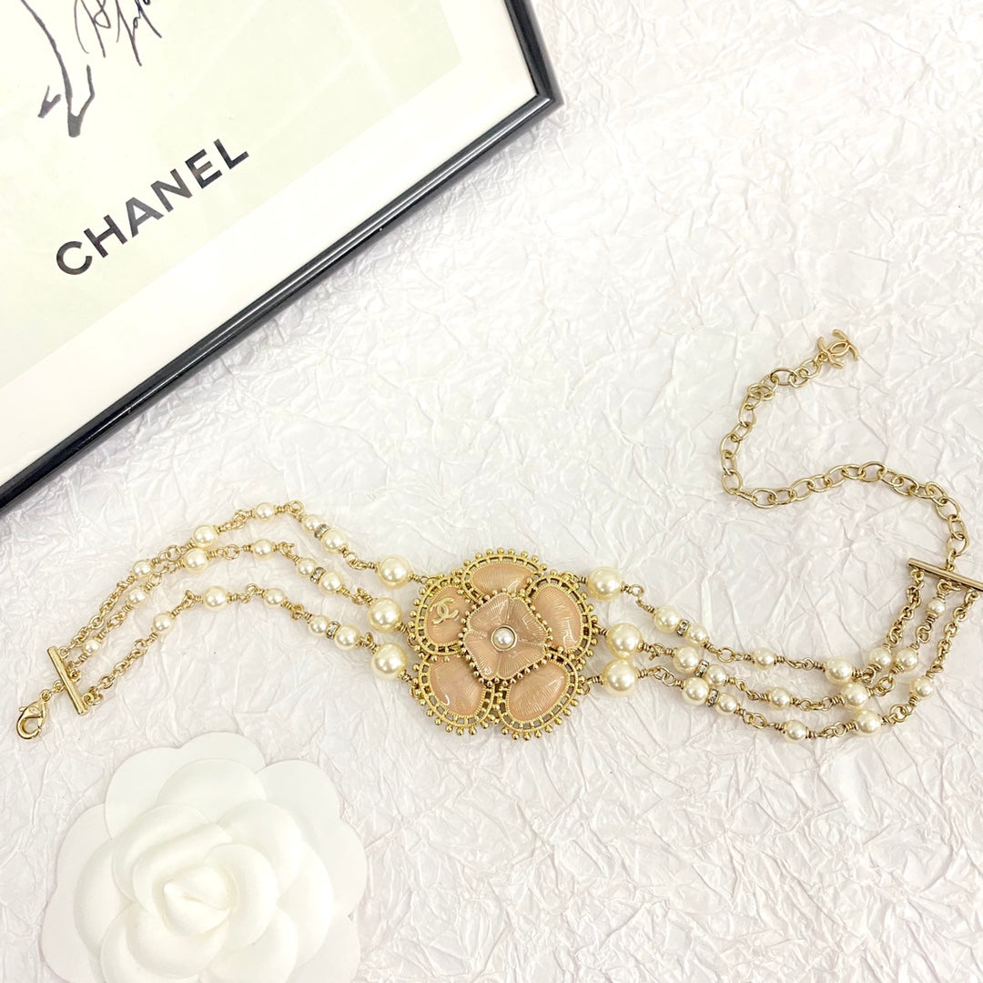 Chanel Camellia Choker Necklace