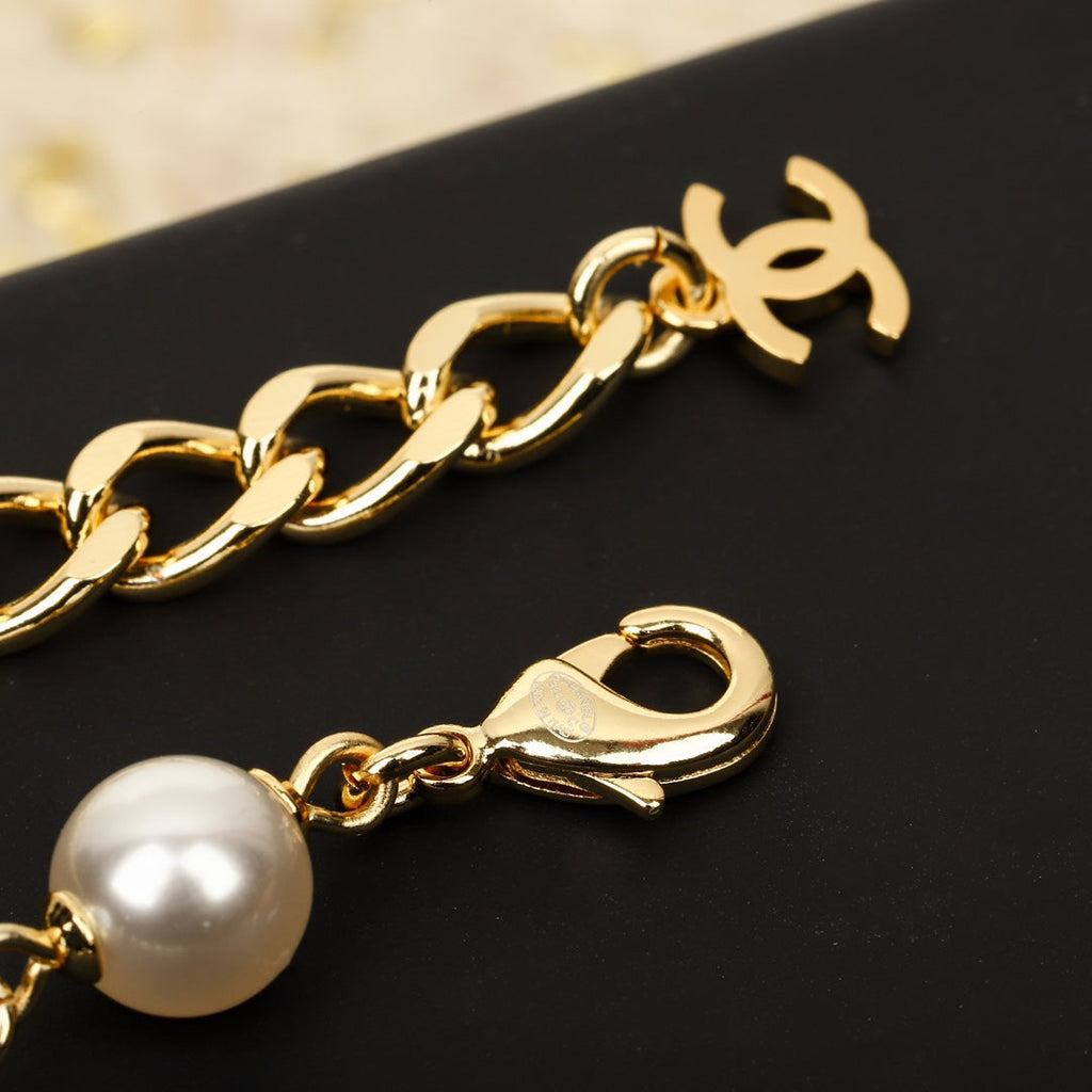 Chanel Black Pearl Necklace