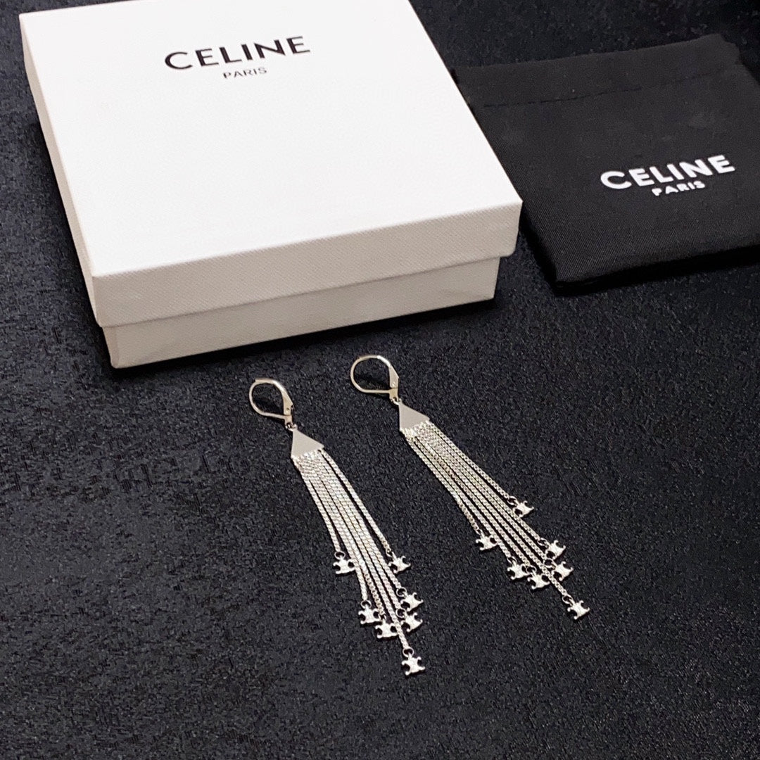 Celine Earrings - 18K White Gold