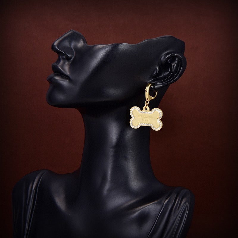 Balenciaga Diamond Earrings - 18K Yellow Gold