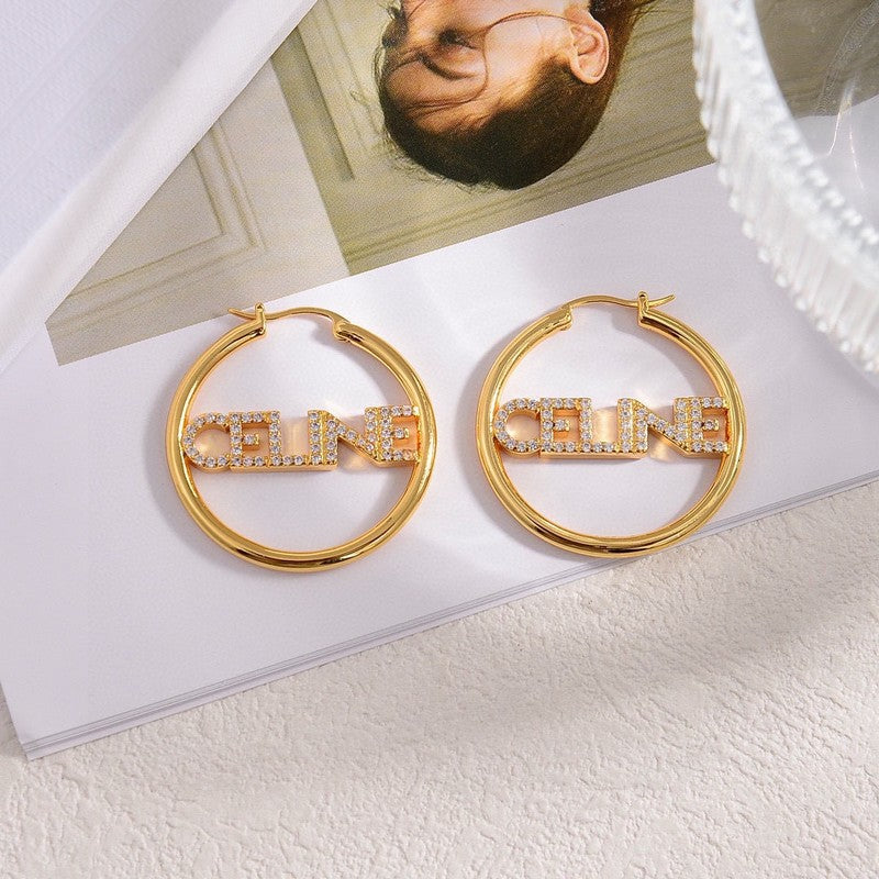 Celine Celine Diamond Earrings - 18K Gold