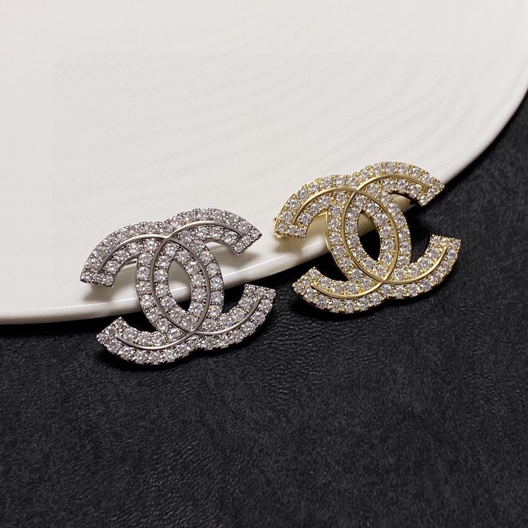 Chanel Diamond Brooch Set