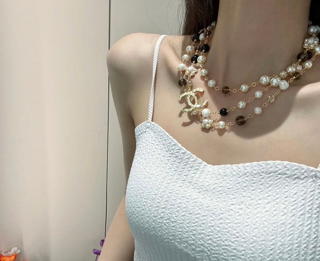 Chanel 24B Long Pearl Necklace