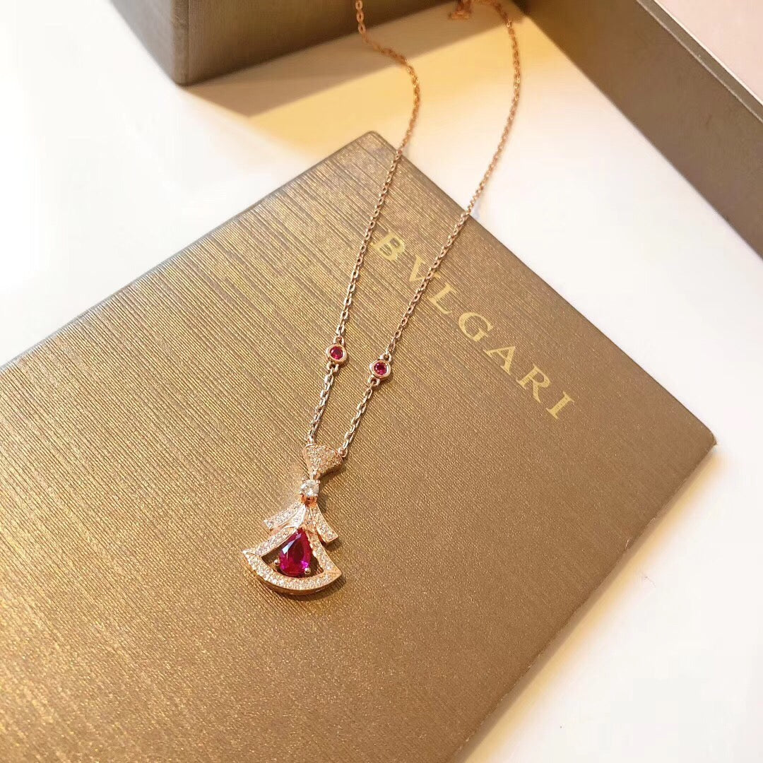 Bvlgari Dream Moissanite Necklace - 18K Gold