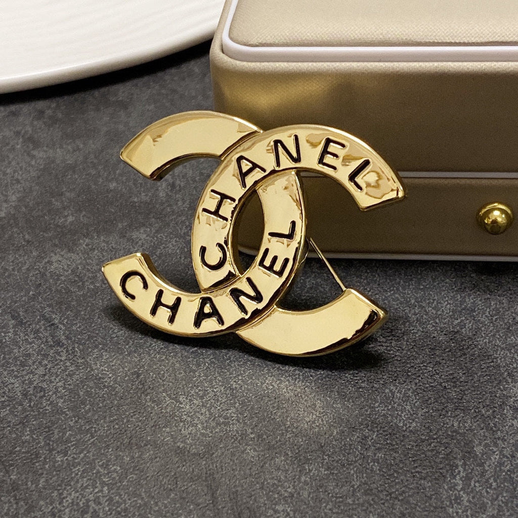 Chanel Script Brooch