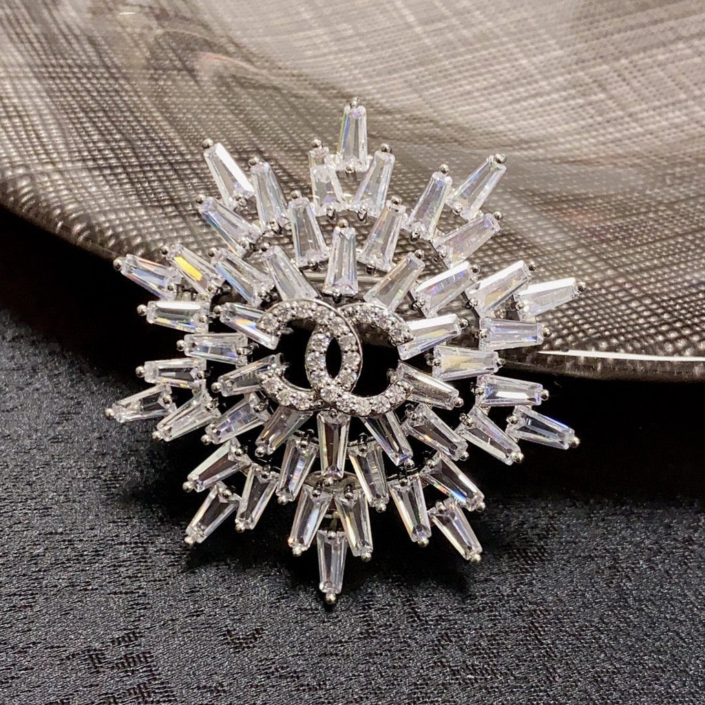 Chanel Snow Flower Brooch