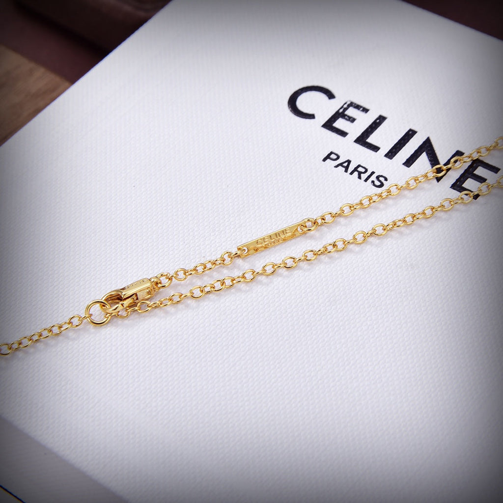 Celine Triomphe Paris Strass Crystal Necklace