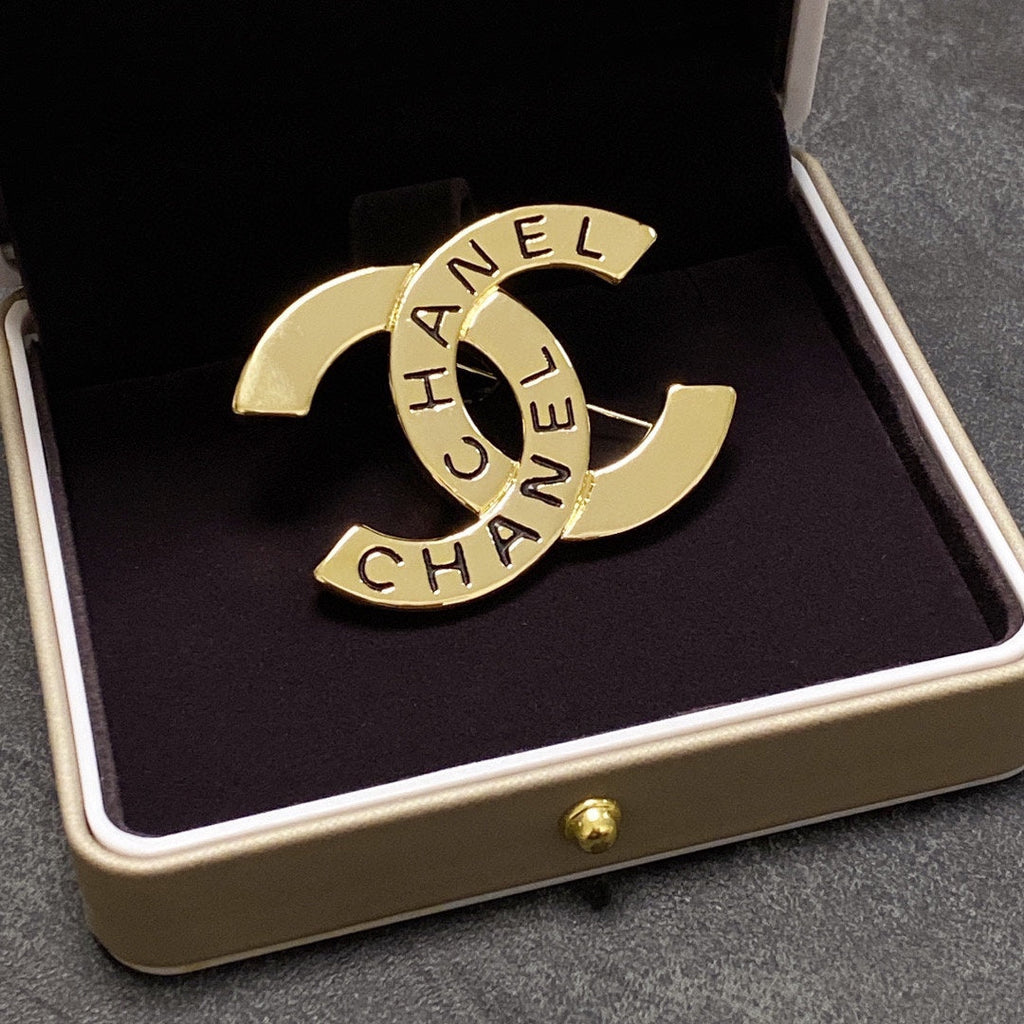 Chanel Script Brooch