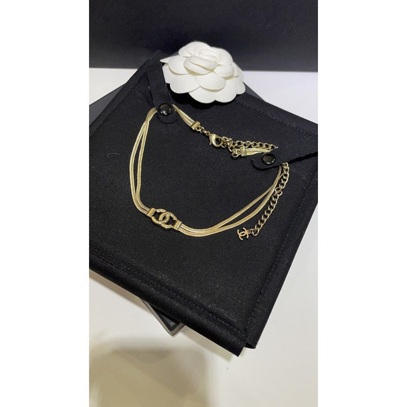 Chanel Gold Choker Chain Necklace