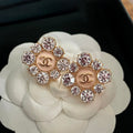 Chanel Color Flower Diamond Earrings - 18K Yellow Gold