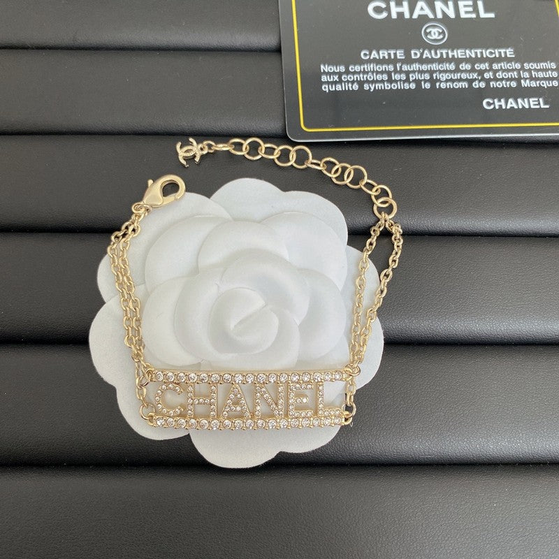 Chanel Letter Diamond Choker Necklace