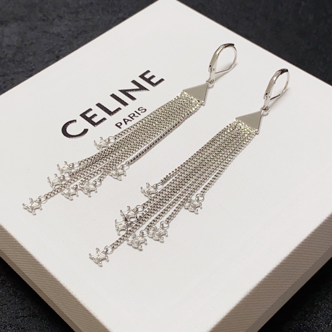 Celine Earrings - 18K White Gold