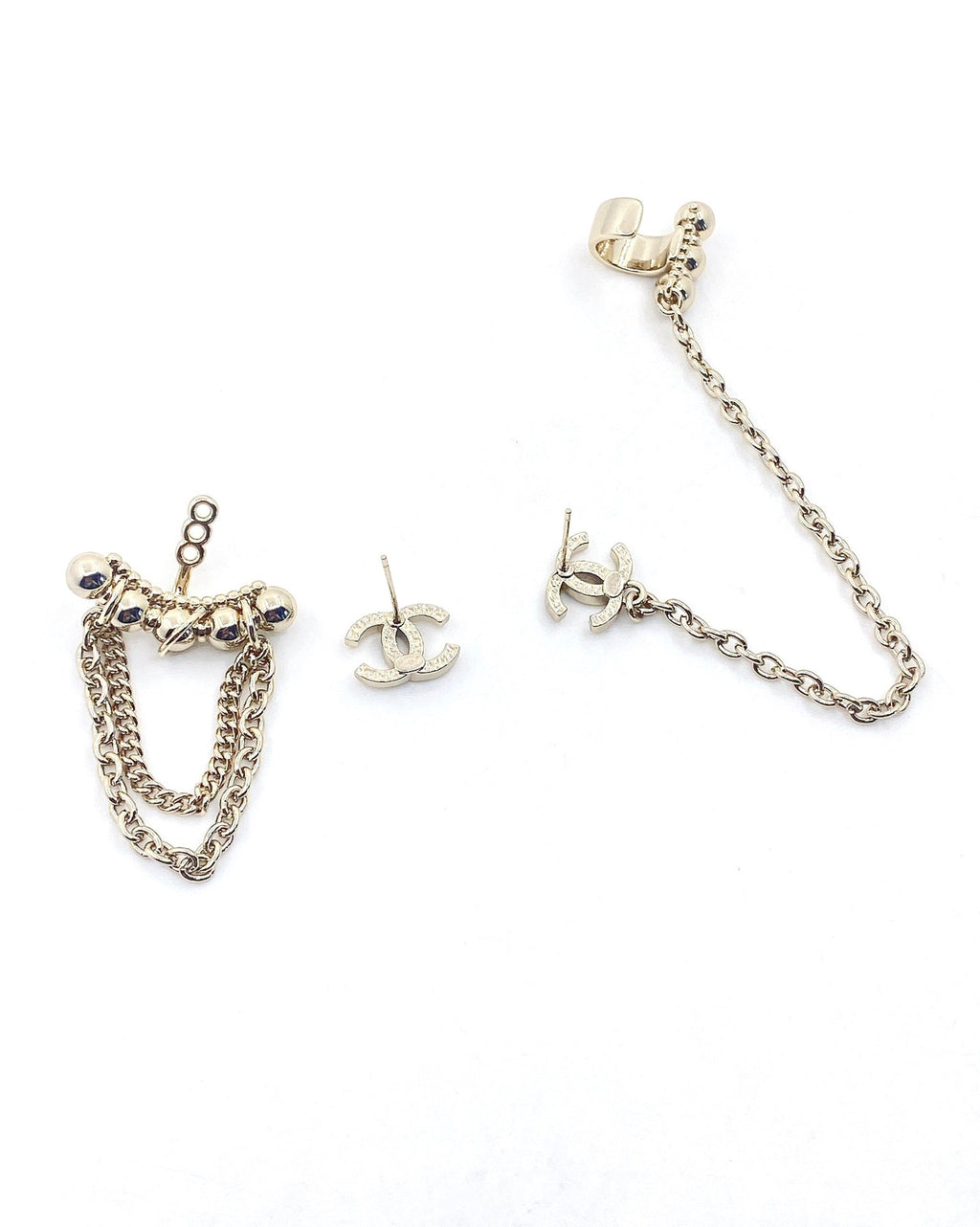 Chanel Chain Earrings - 18K Yellow Gold