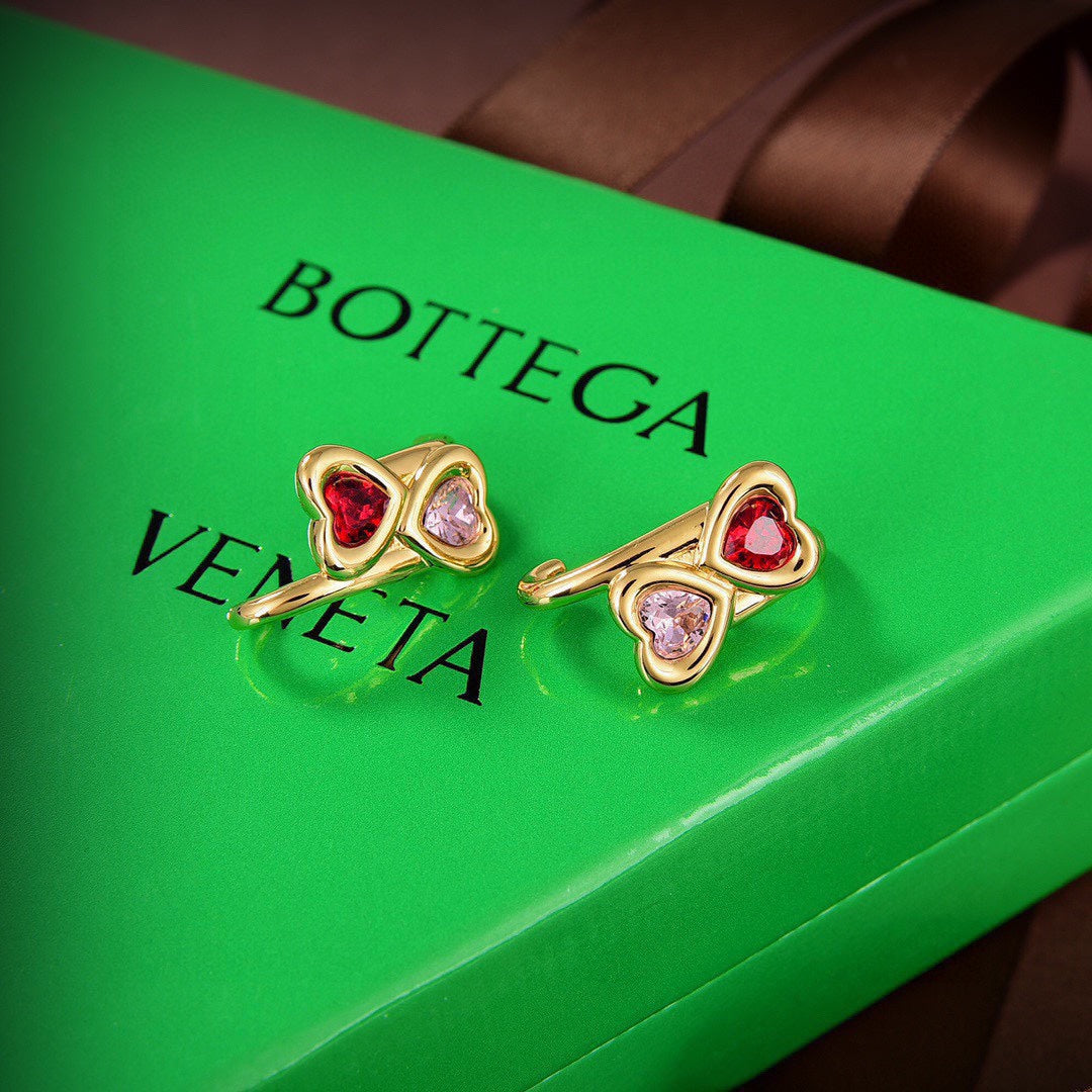 Bvlgari Crystal Earrings - 18K Yellow Gold