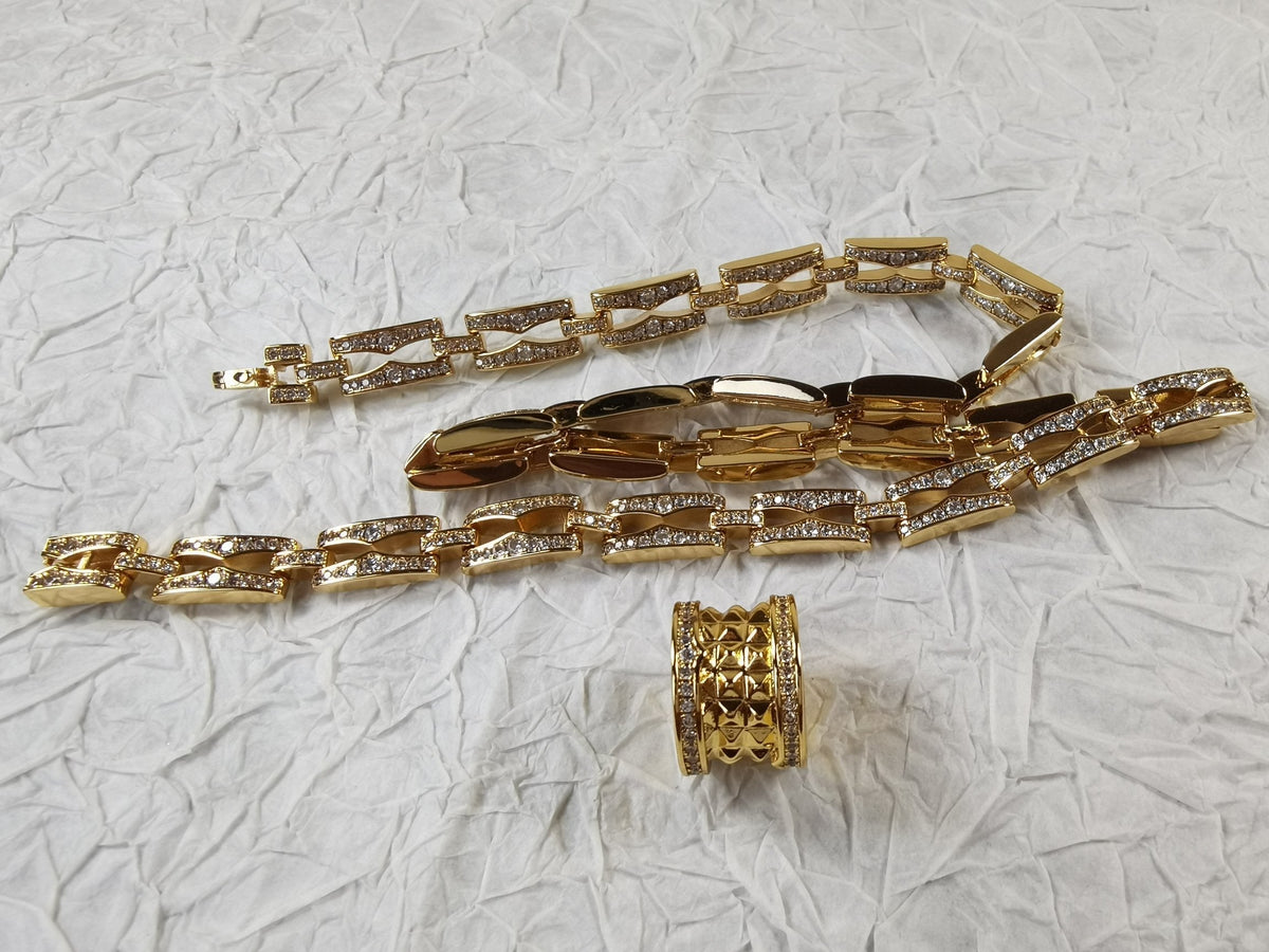 B.zero1 Diamonds Chain Link Necklace - 18K Gold