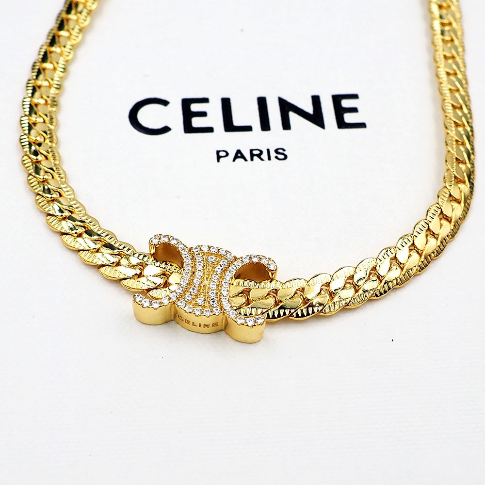 Celine Triomphe Diamond Necklace