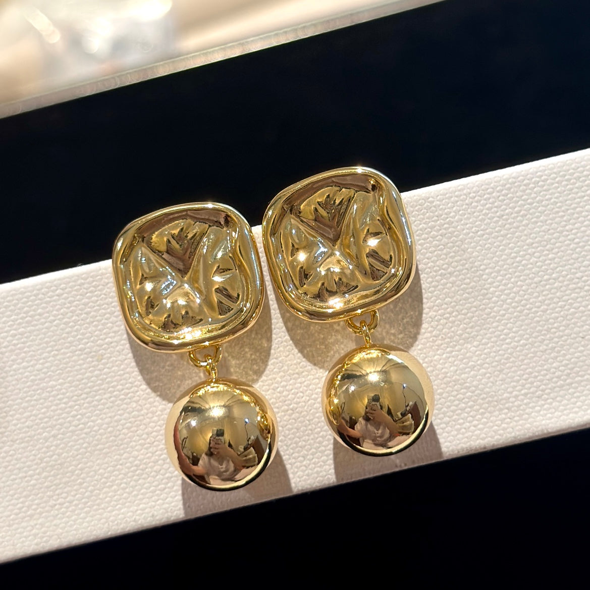 Celine Triomphe Vintage Earrings - 18K Yellow Gold