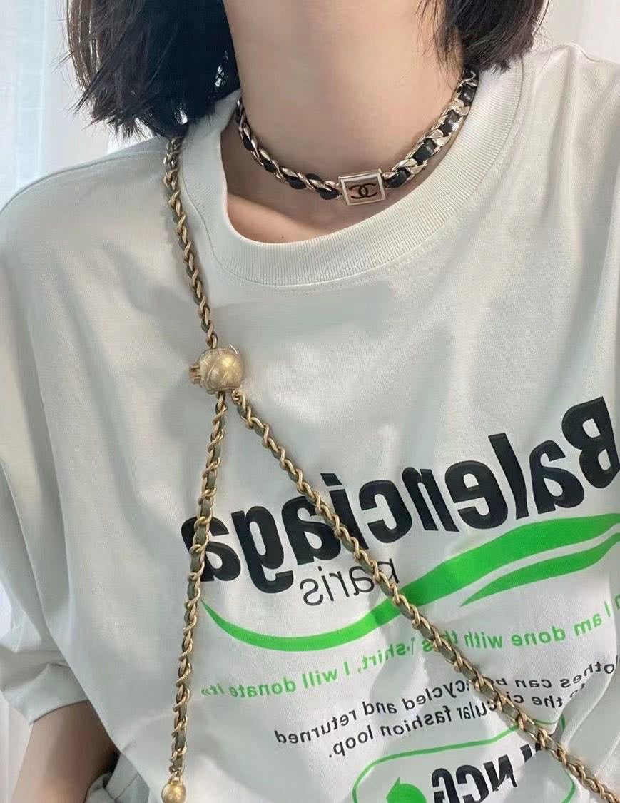 Chanel Leather Necklace