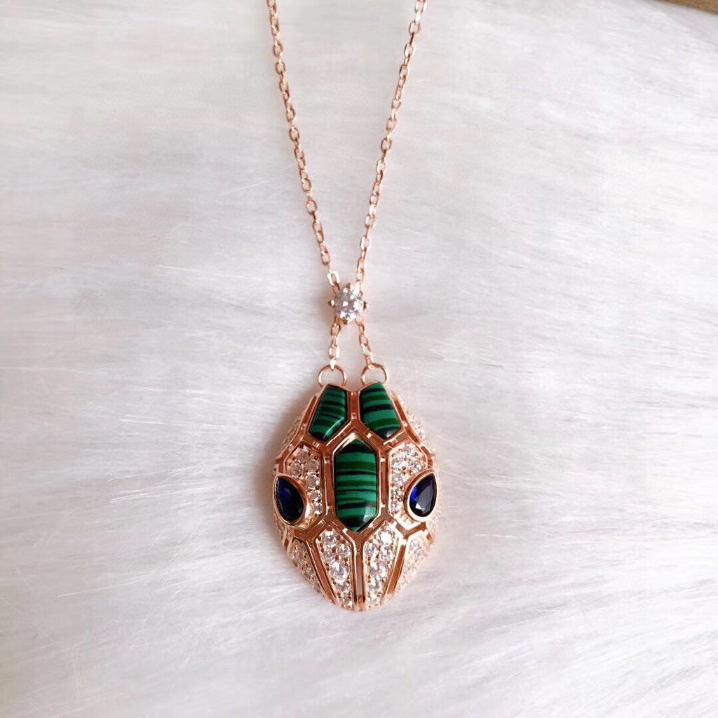 Bvlgari Serpenti Malachite Necklace - 18K Gold