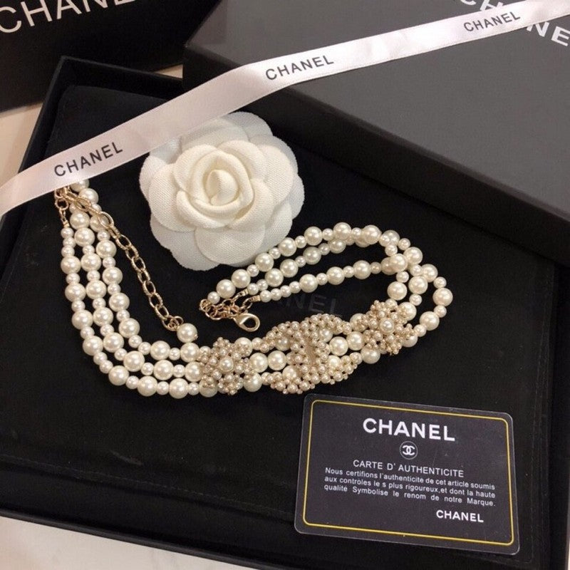 Chanel Pearl Choker Necklace