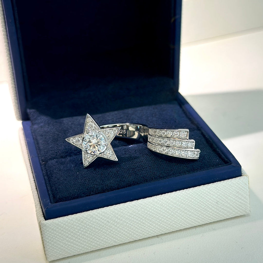 Chanel Comete Diamond Ring - 18K White Gold