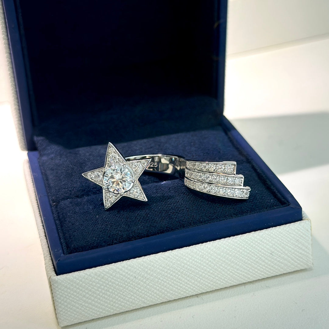 Chanel Comete Diamond Ring - 18K White Gold