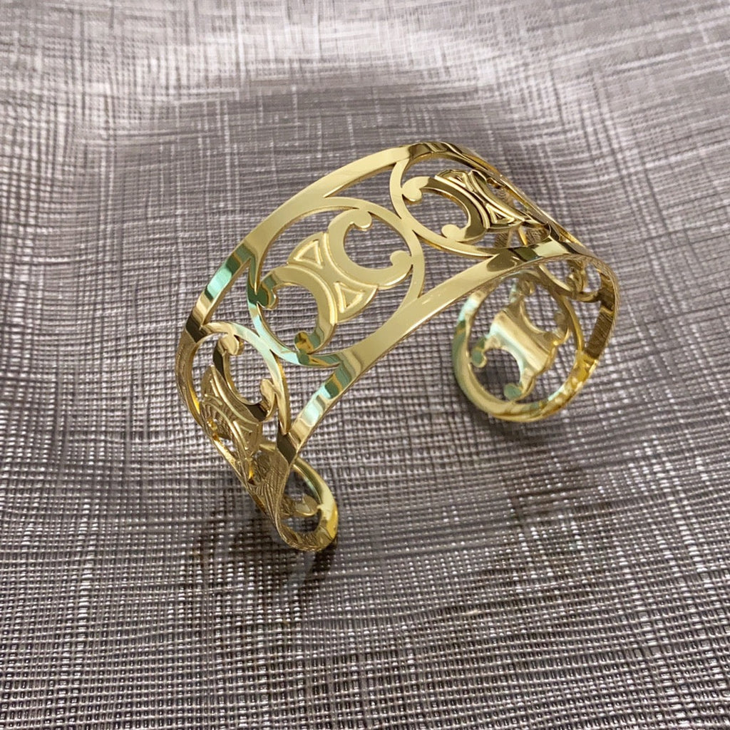 Celine Triomphe Open Cuff Bracelet