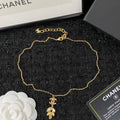 Chanel Flower Crystal Necklace
