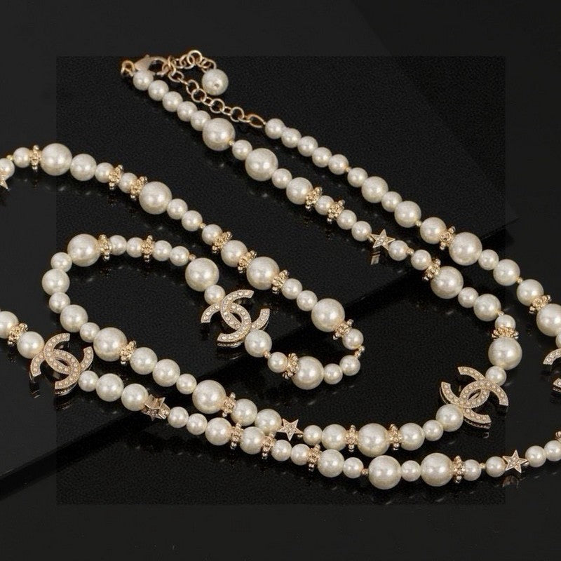Chanel 26C Long Pearl Necklace