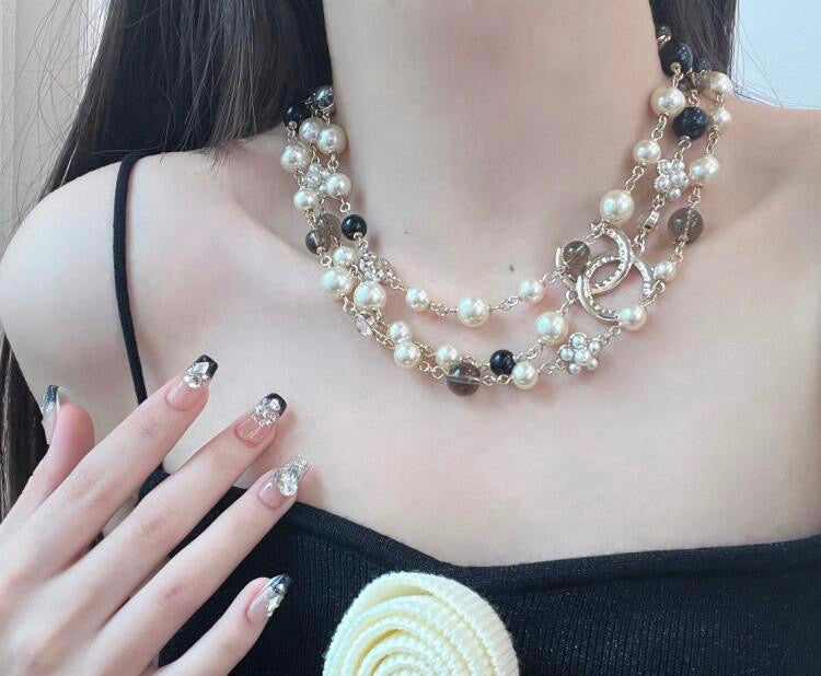 Chanel 24B Long Pearl Necklace