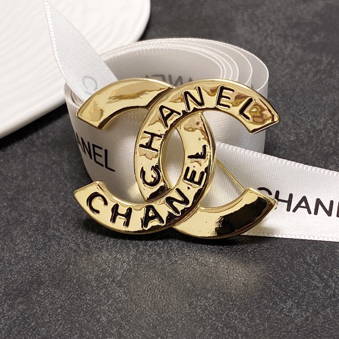 Chanel Script Brooch