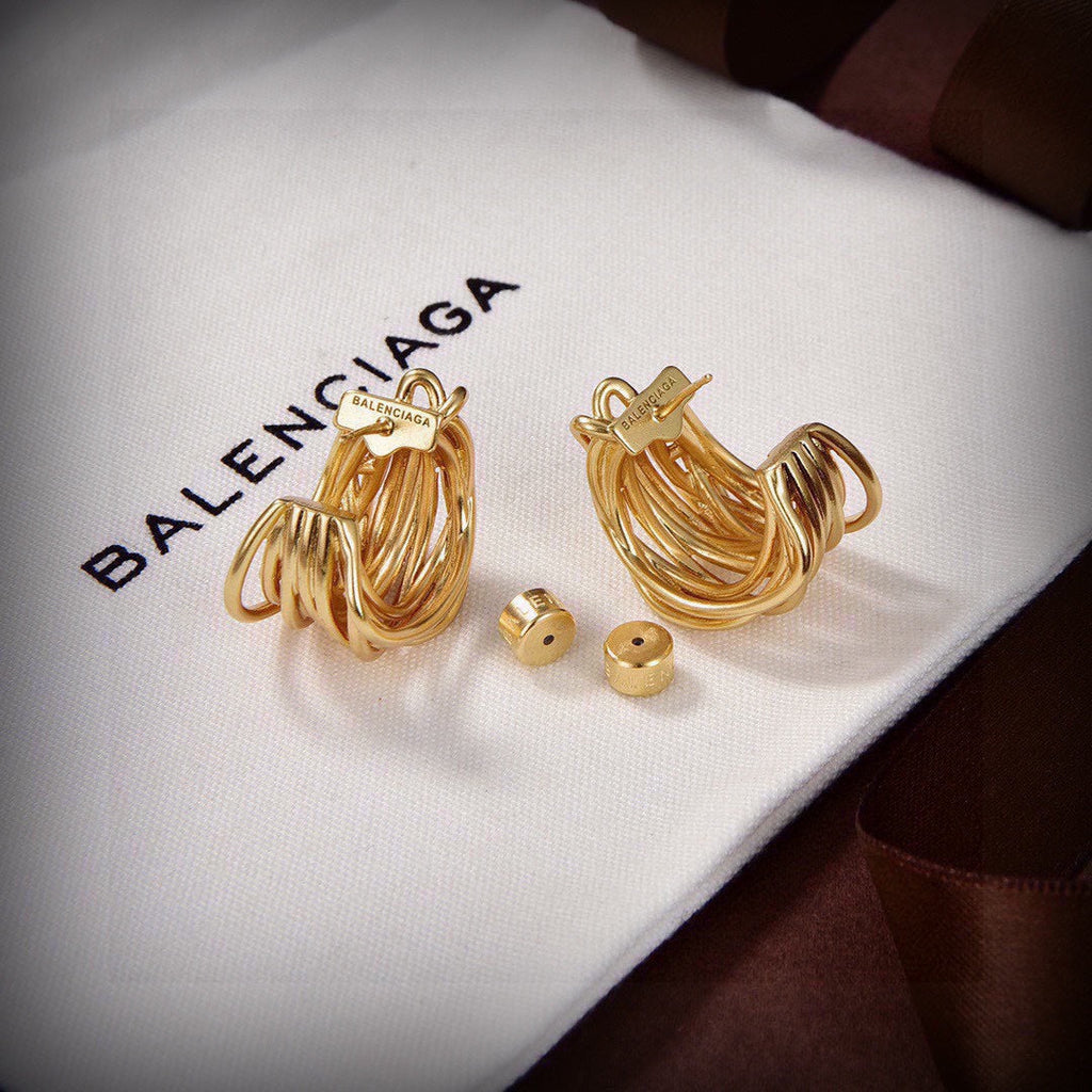 Balenciaga Earrings - 18K Yellow Gold
