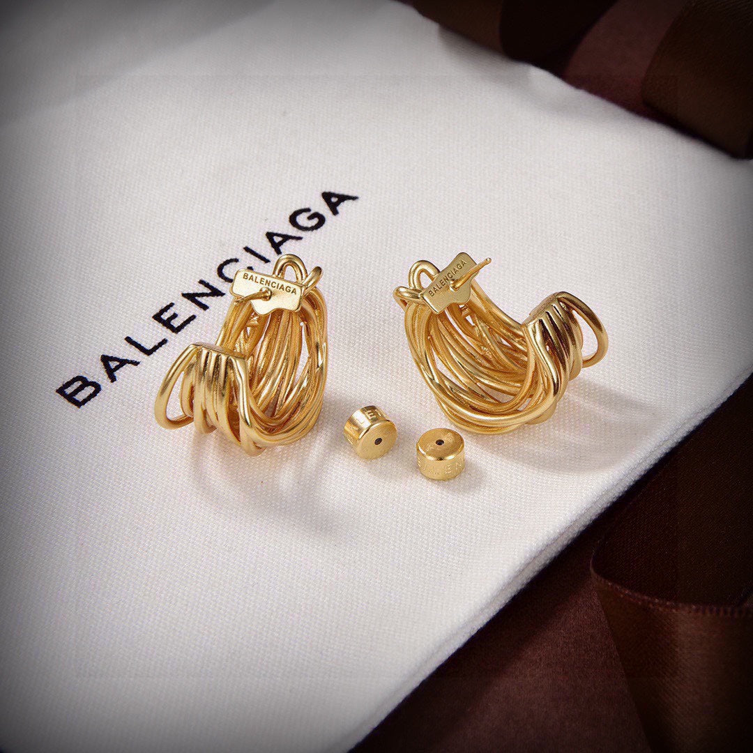 Balenciaga Earrings - 18K Yellow Gold