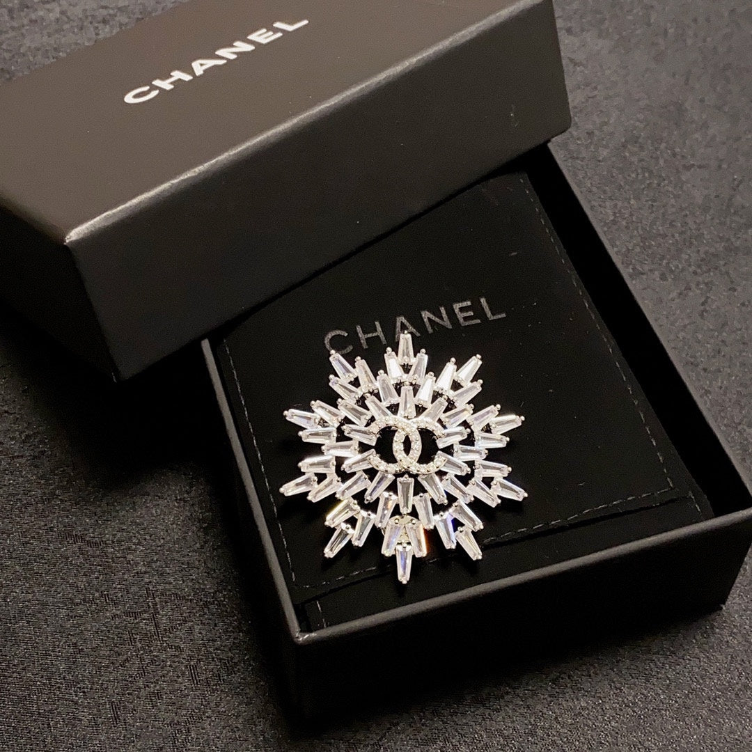 Chanel Snow Flower Brooch